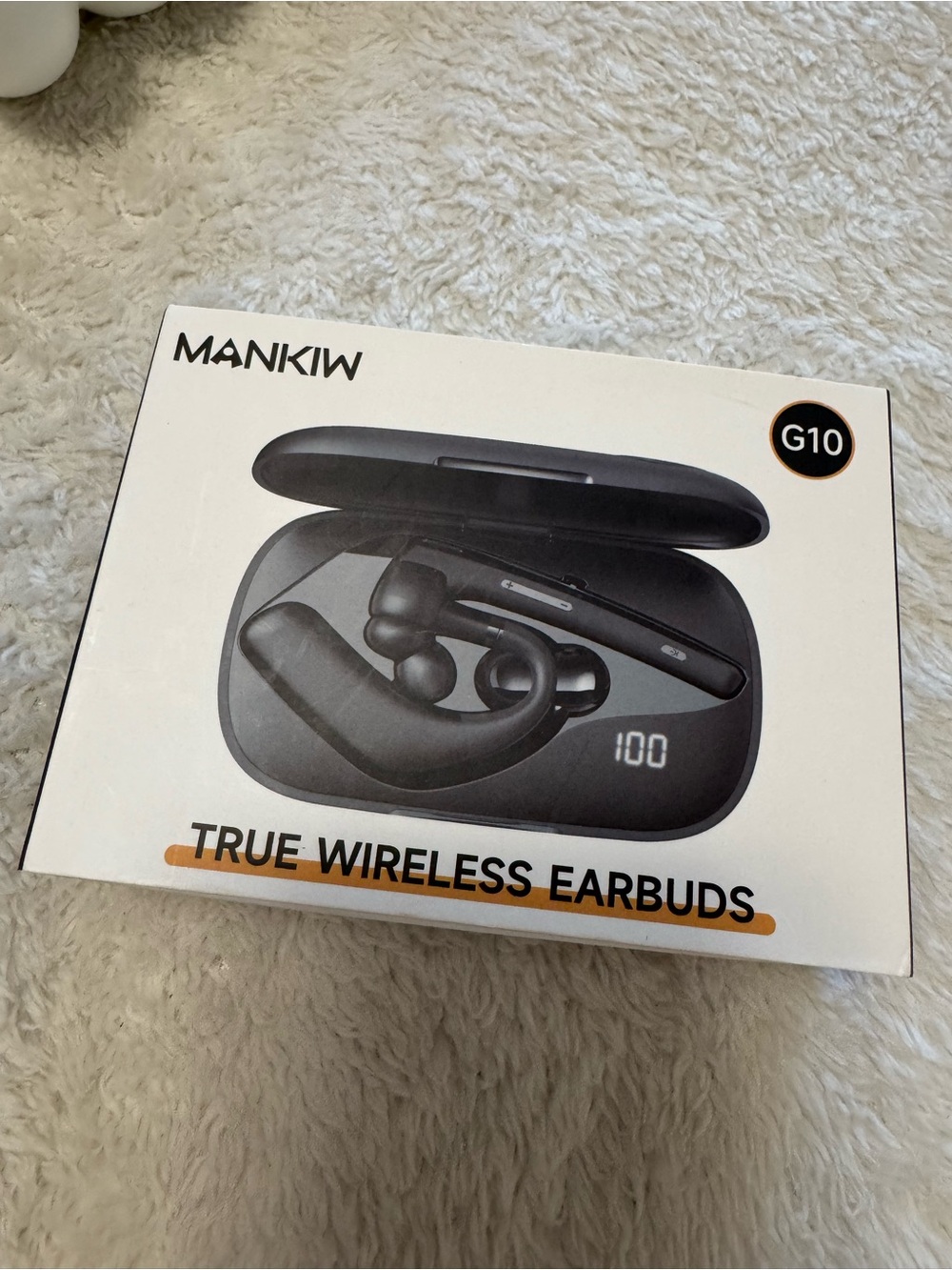 MANKIW G10 True Wireless Bluetooth Earbuds with LED Charging Case – New